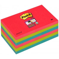 Bloczki 3M POST-IT 76x127mm BORA BORA 6x90k Super Sticky 70005253524