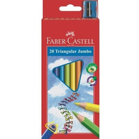 Kredki trjktne FABER-CASTELL Junior Grip 20 kolorw 116520 FC