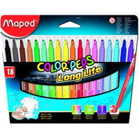 Flamastry trjktne 18kolorw COLORPEPS 845021 MAPED