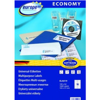 Etykiety ZF ECONOMY A4 105x37mm biae ELA019 AVERY ZWECKFORM