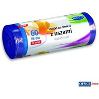 Worki na mieci z uszami wytrzymae 60L 20szt. granatowe (HD-LD) STELLA