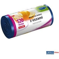 Worki na mieci z uszami wytrzymae 120L 20szt. niebieskiE (HD-LD) STELLA