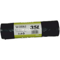 Worki na mieci DATURA 35L ekonomiczny (50szt) 25mic LDPE