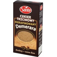 CUKIER TRZCINOWY SANTE DROBNY NIERAFINOWANY EXTRA FINE 500G DEMERARA