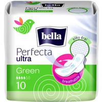 PODPASKI BELLA PERFECTA ULTRA GREEN SILKY DRAI 10 SZT.