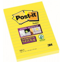 Bloczki 3M POST-IT 660-S 102x152mm ty 90k linia Super Sticky 510093832