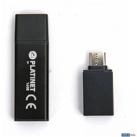 Pendrive USB 2.0 X-Depo 16GB + Type-C Adapter czarny Platinet PMFEC16B