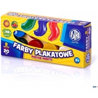 Farby plakatowe Astra 8 kolorw - 20 ml, 83112903