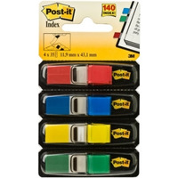 Zakadki indeksujce POST-IT 12x43mm 683-4 4x35szt 3M